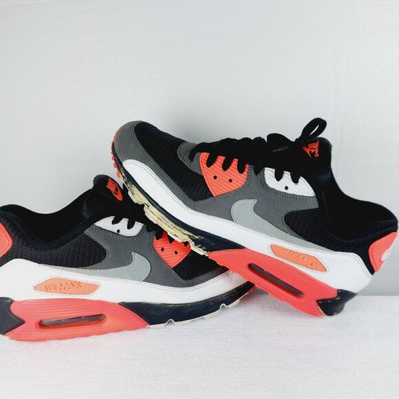 Nike Air Max 90 OG Men\'s Reverse Infrared Leather Lace-Up Sneaker Shoes Size 12 main image 14